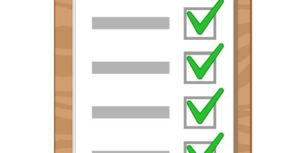 Clipboard and checklist