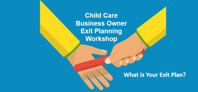 child care exit planning banner