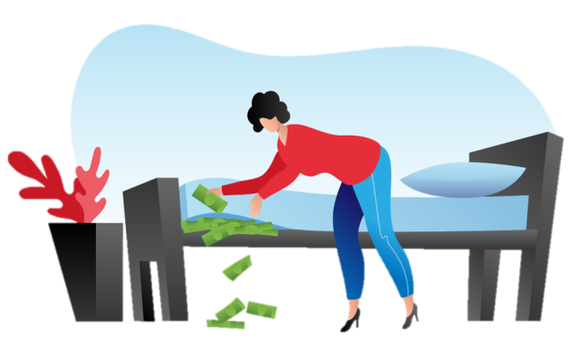 Money Under Mattress